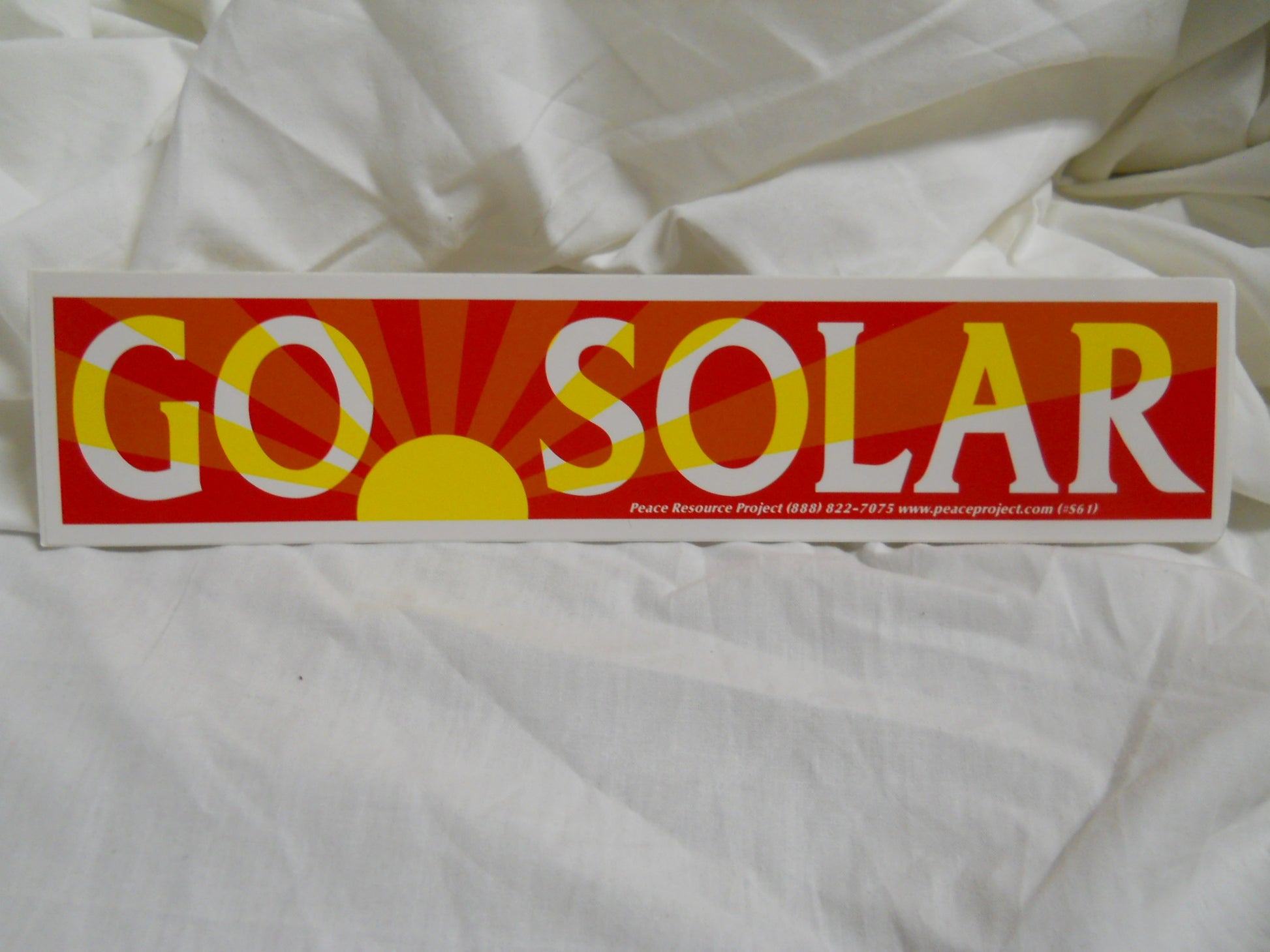 Go Solar Sticker - HalfMoonMusic