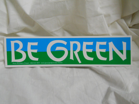 Be Green Sticker - HalfMoonMusic