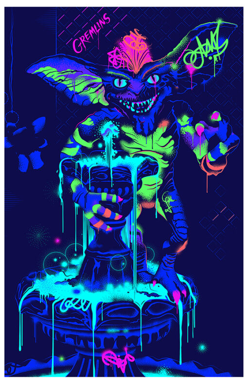 11x17 Gremlins Fluor Countertop Poster - HalfMoonMusic