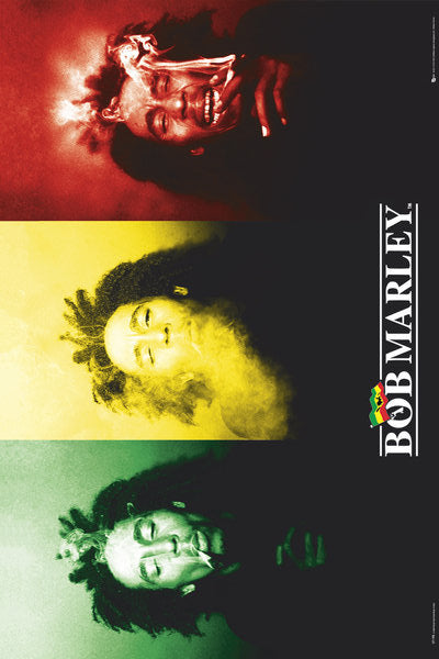 11x17 Bob Marley Flag Countertop Poster - HalfMoonMusic