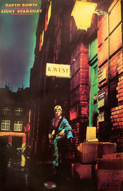 11x17 David Bowie Ziggy Stardust Countertop Poster - HalfMoonMusic