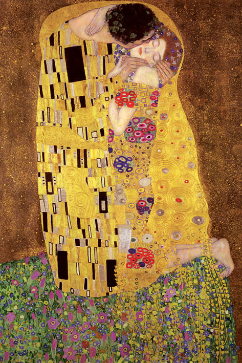 11x17 Klimt The Kiss Countertop Poster - HalfMoonMusic