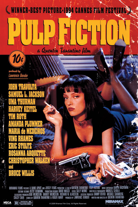 11x17 Pulp Fiction Film Countertop Poster - HalfMoonMusic