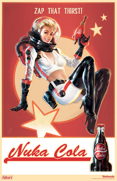 11x17 FallOut 4 Nuka Cola Countertop Poster - HalfMoonMusic