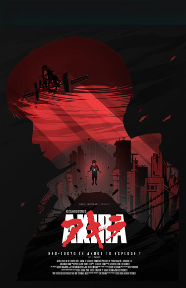 11x17 Akira Red Countertop Poster - HalfMoonMusic
