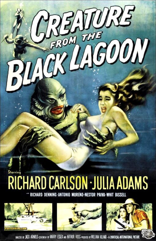 11x17 Creature From the Black Lagoon Countertop Poster - HalfMoonMusic