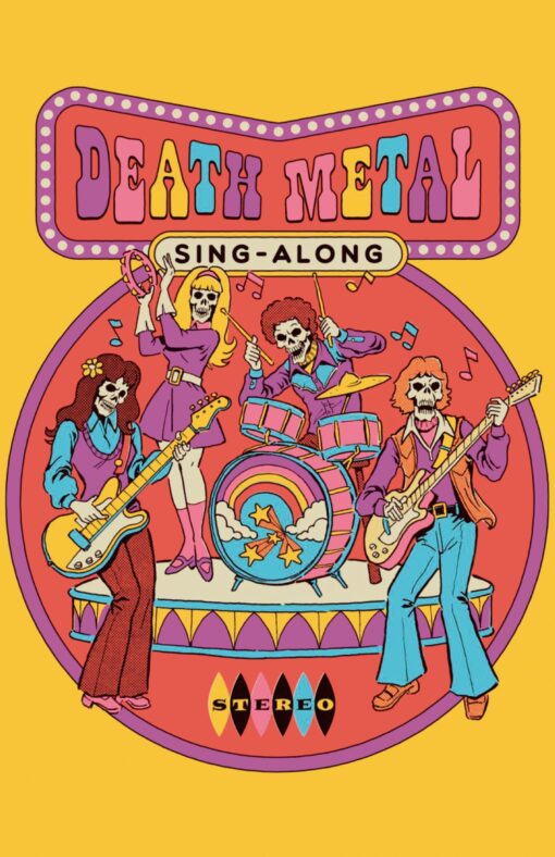 11x17 Steven Rhodes Death Metal Sing Along Countertop Poster - HalfMoonMusic