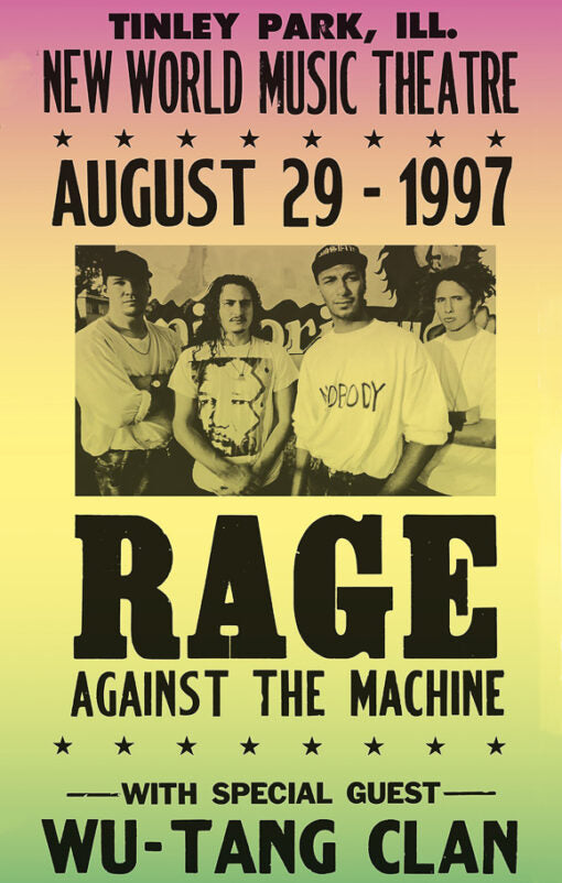 11x17 Rage Against the Machine Wu-Tang Countertop Poster - HalfMoonMusic
