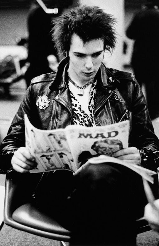 11x17 Sid Vicious Mad Countertop Poster - HalfMoonMusic
