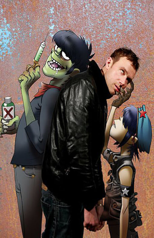 11x17 Gorillaz Group Counterop Poster - HalfMoonMusic
