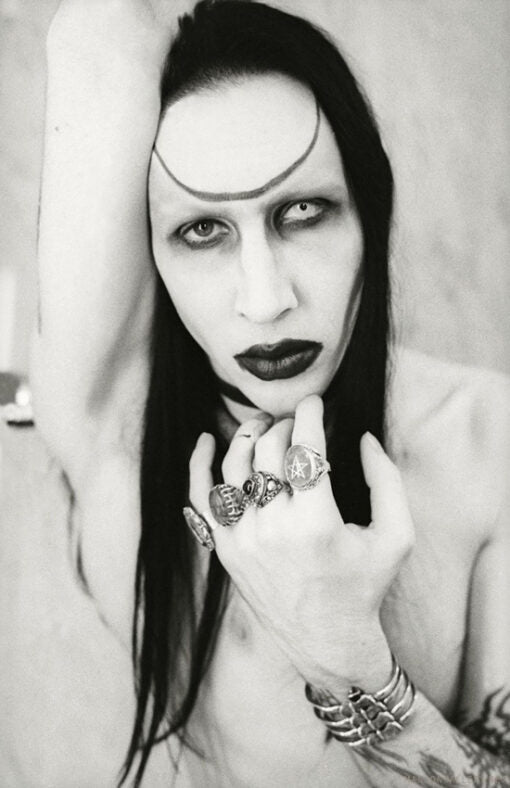 11x17 Marilyn Manson B/W Countertop Poster - HalfMoonMusic