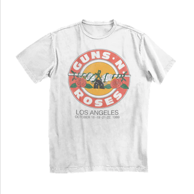 Men's Guns N' Roses LA 1989 Guns Circle T-Shirt - HalfMoonMusic