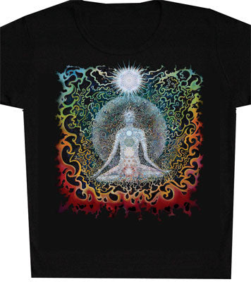 Mens Meditation Art Print T-Shirt - HalfMoonMusic