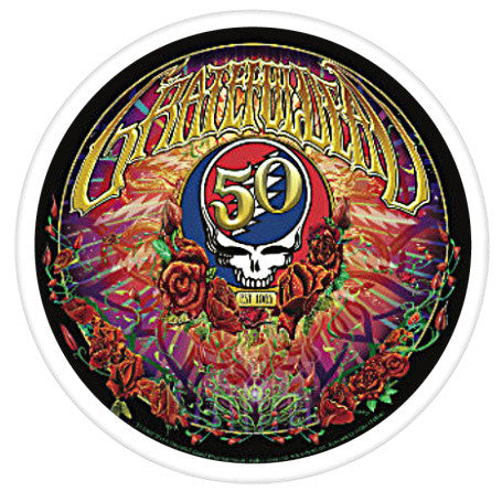 Grateful Dead 50th Anniversary Sticker - HalfMoonMusic