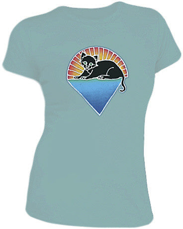 Kitten Under The Stars Womens T-shirt - HalfMoonMusic