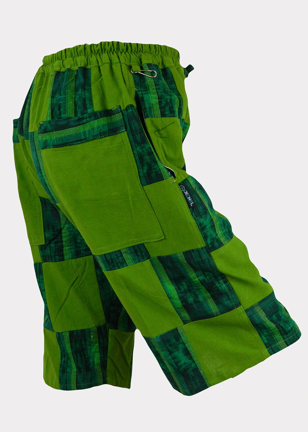 Mens Hand Woven & Summer Cotton Patchwork Shorts - HalfMoonMusic