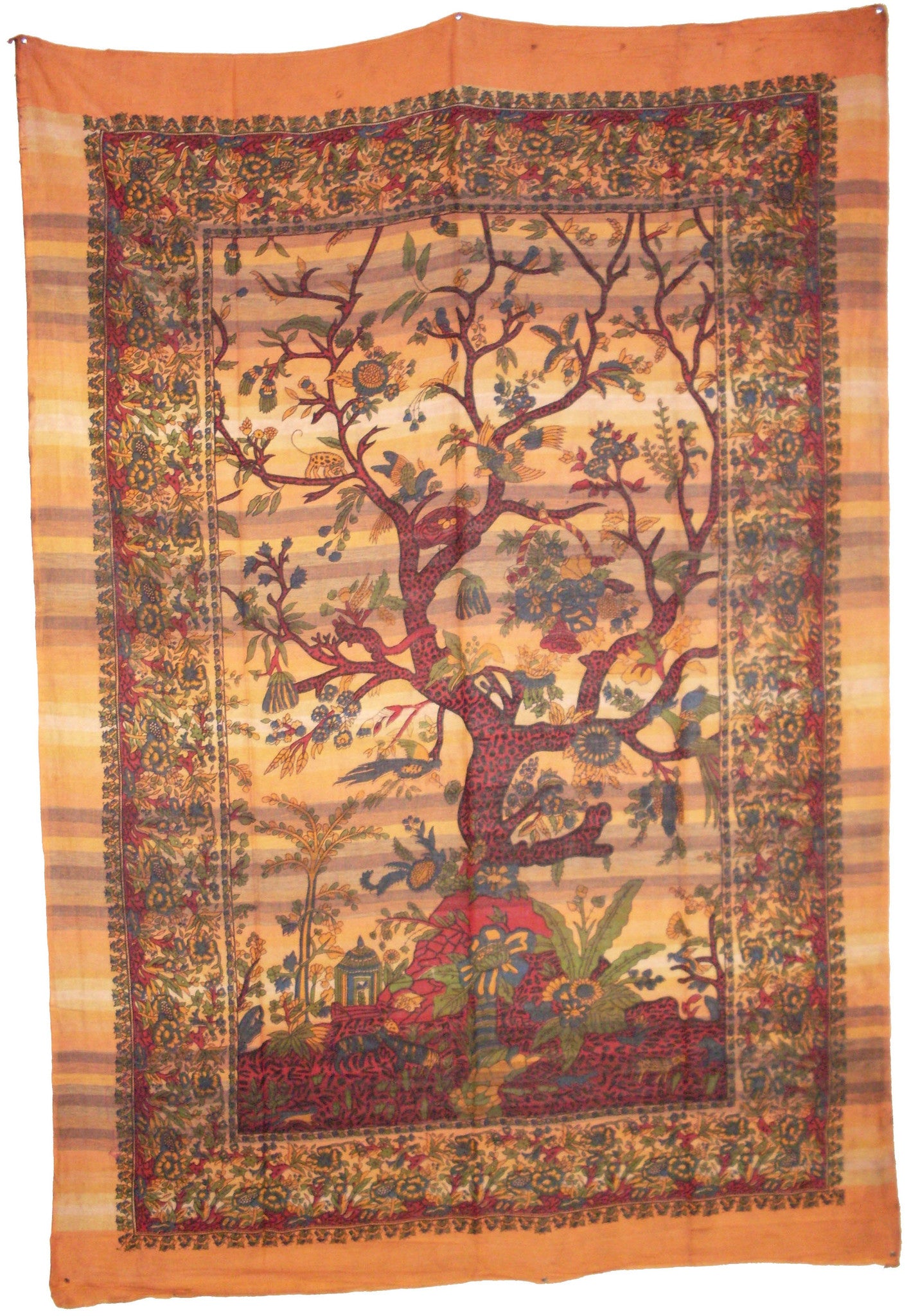 Handloom Tree of Life Tapestry - HalfMoonMusic