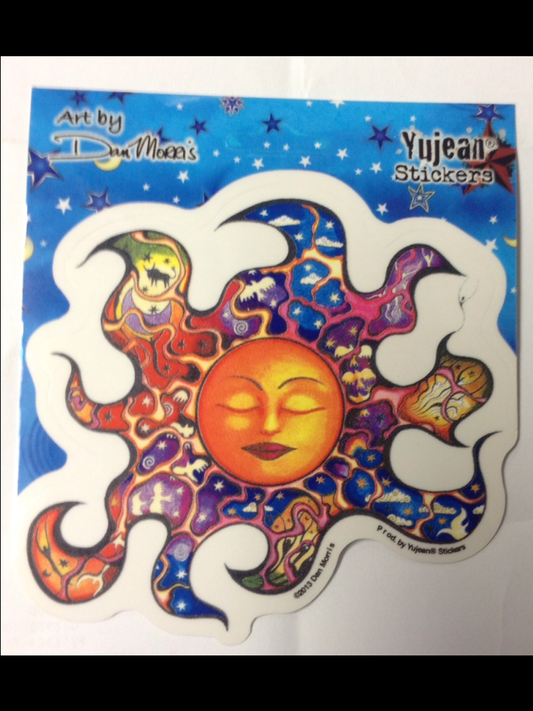 Aztec Sun Window Sticker - HalfMoonMusic