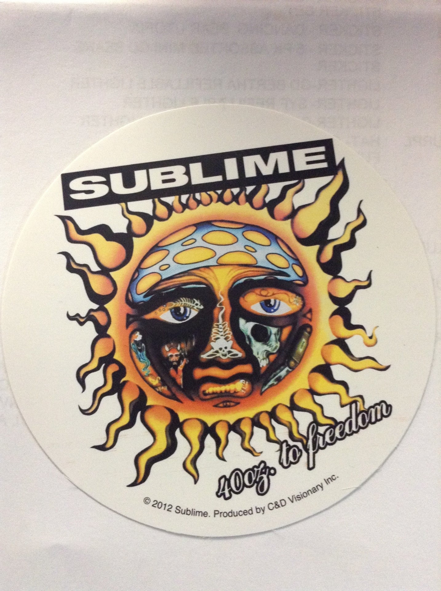 Sublime Sun Sticker - HalfMoonMusic