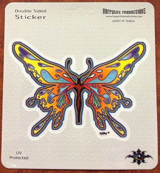 Trippy Butterfly Sticker - HalfMoonMusic