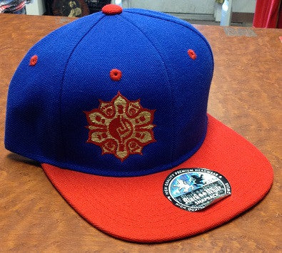Mayan Flower Snap Back Hat - HalfMoonMusic