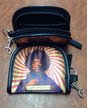 Jimi Hendrix Double Compartment Coin Purse - HalfMoonMusic