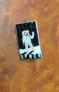 Space Hat Pin - HalfMoonMusic