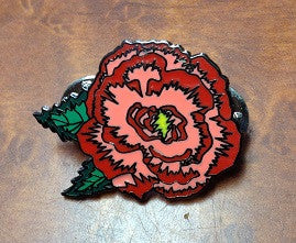 Scarlet Begonias Hat Pin - HalfMoonMusic