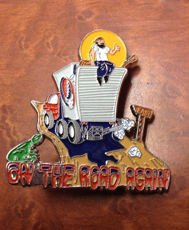 Grateful Dead On the Road Again Hat Pin - HalfMoonMusic