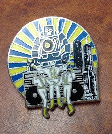 Beastie Boys Intergalactic Hat Pin - HalfMoonMusic
