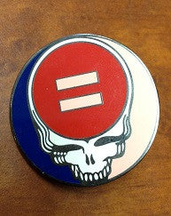 Steal Your Face Equality Hat Pin - HalfMoonMusic