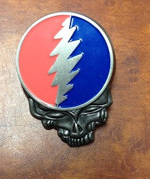 Pewter Steal Your Face Hat Pin - HalfMoonMusic