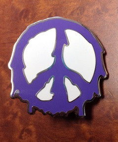 Melting Purple Preace Sign Hat Pin - HalfMoonMusic