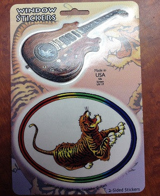 Jerry's Tiger Guitar Sticker - HalfMoonMusic