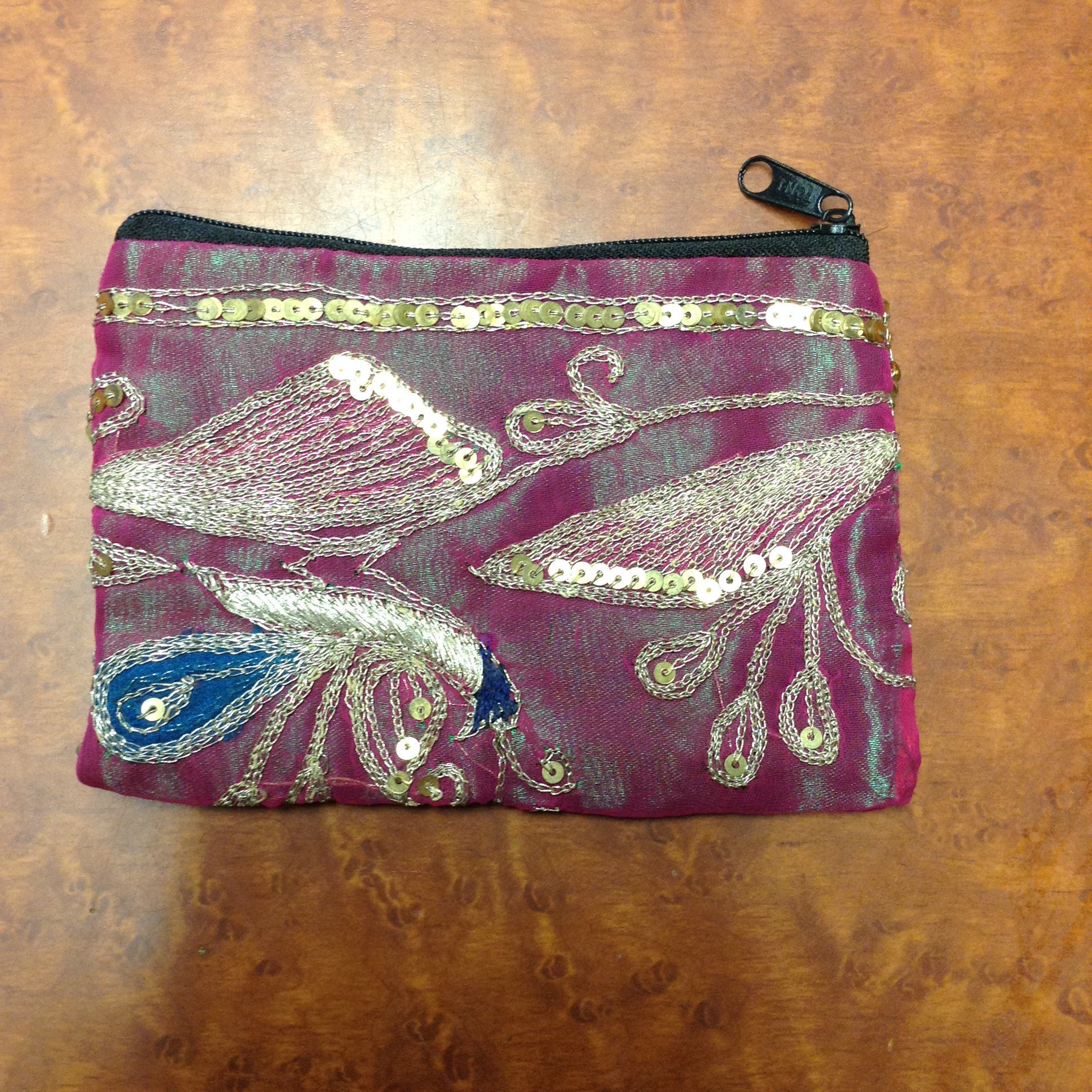 Sequin Ornate Change Purse - HalfMoonMusic