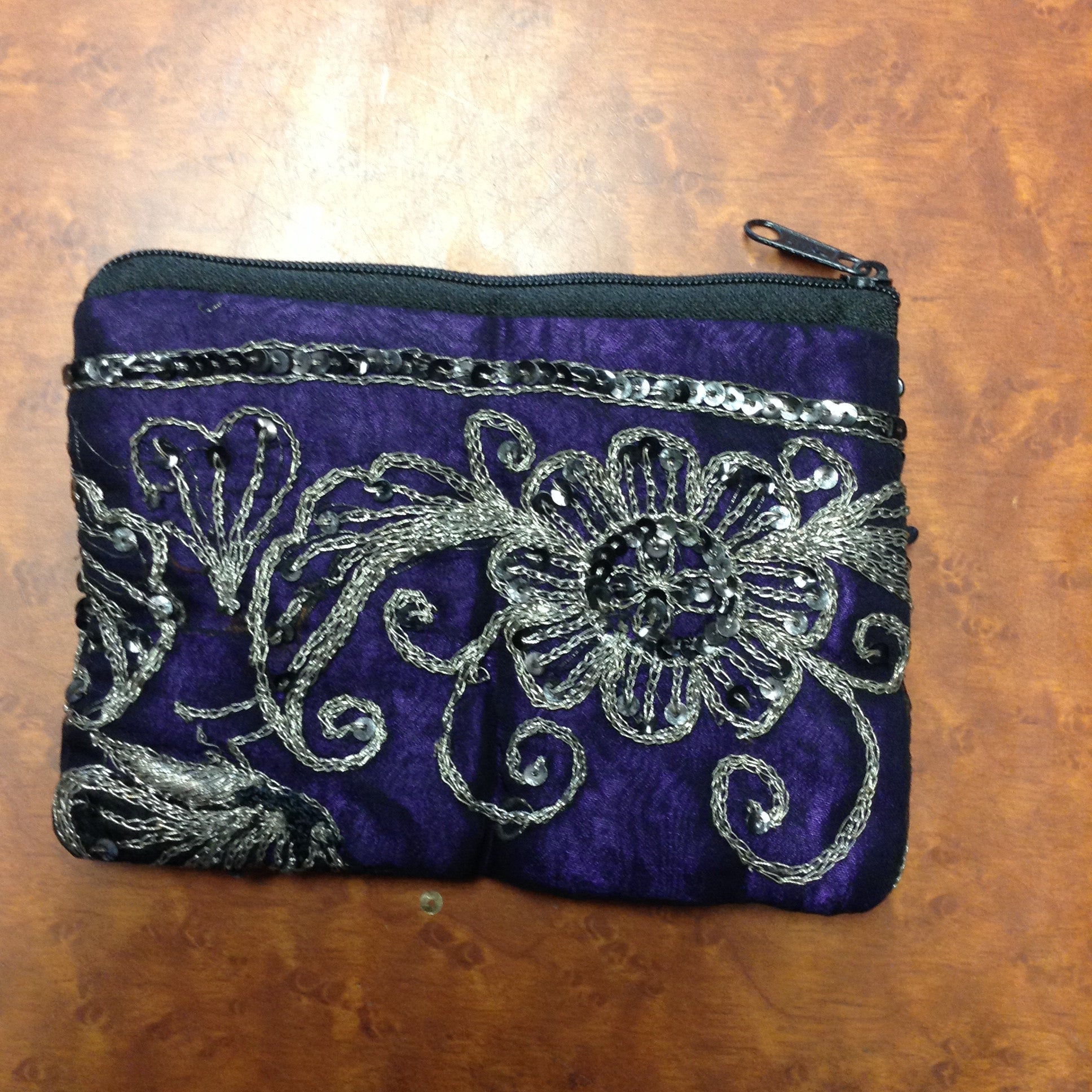 Sequin Ornate Change Purse - HalfMoonMusic