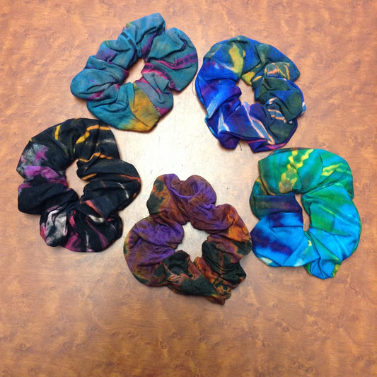 Tie-dye Hair Scrunchie - HalfMoonMusic