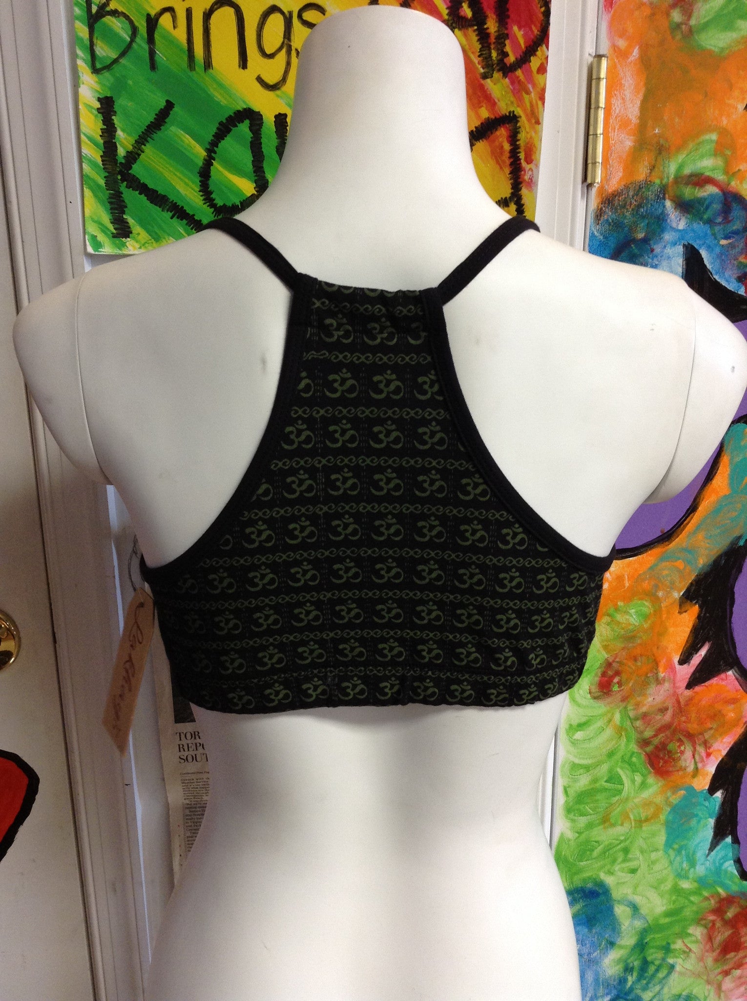 Ohm Yoga Layer Bra Womens Top - HalfMoonMusic