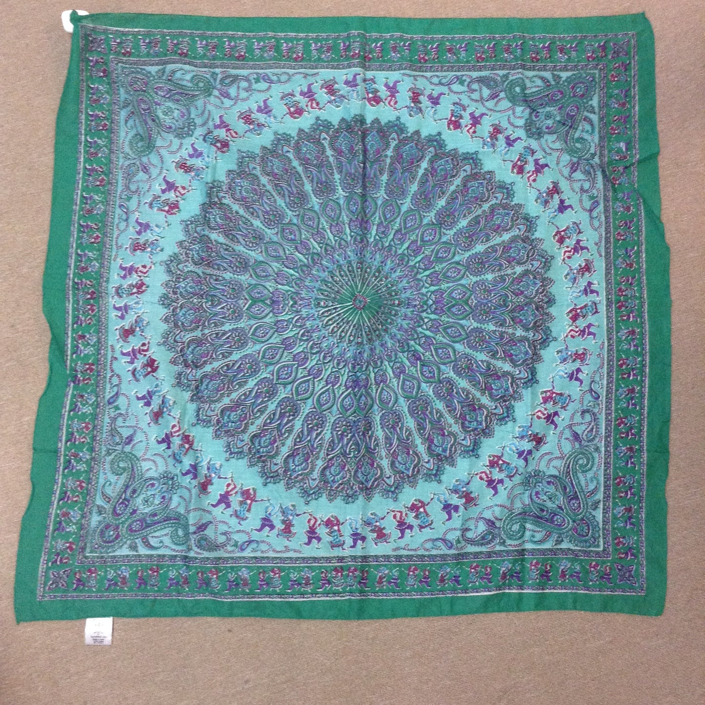 Paisley Silk Square Scarf - HalfMoonMusic