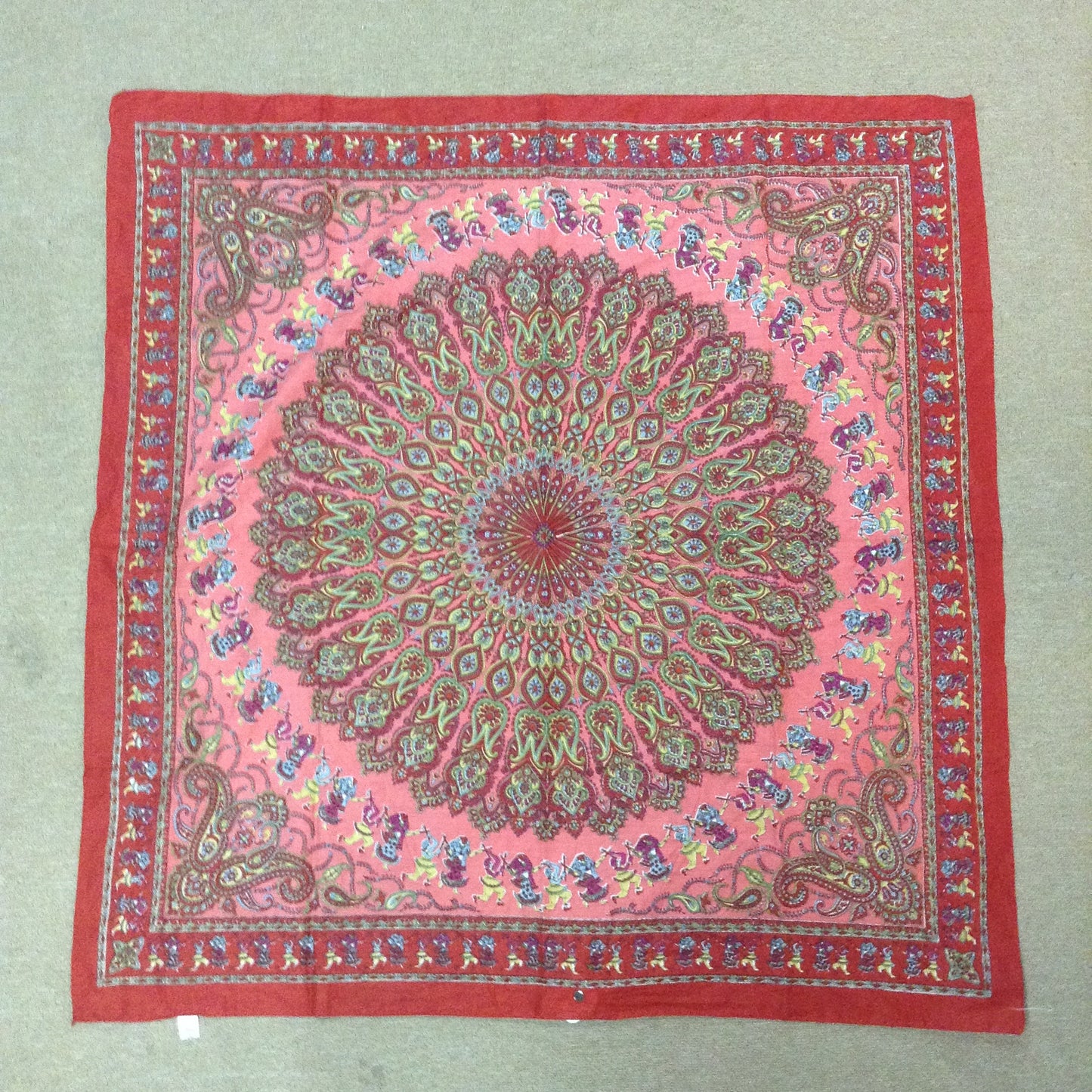 Paisley Silk Square Scarf - HalfMoonMusic