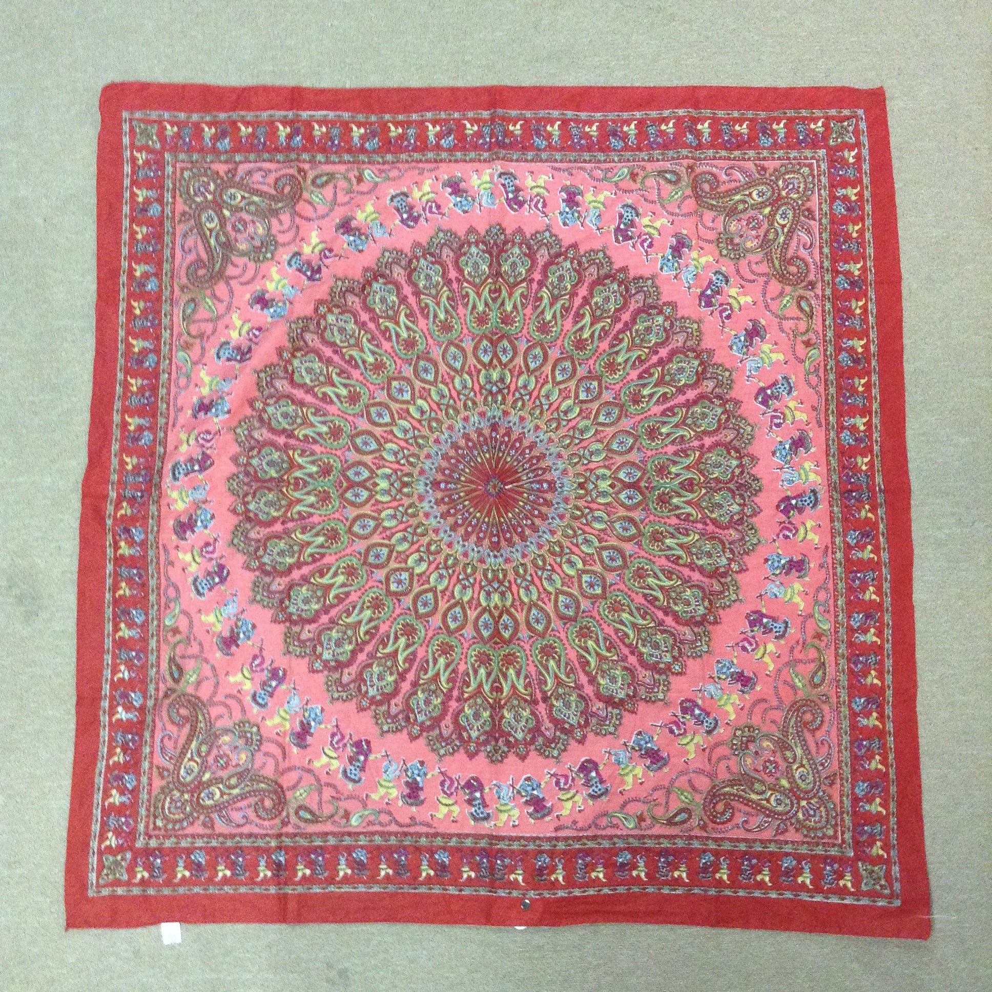 Paisley Silk Square Scarf - HalfMoonMusic