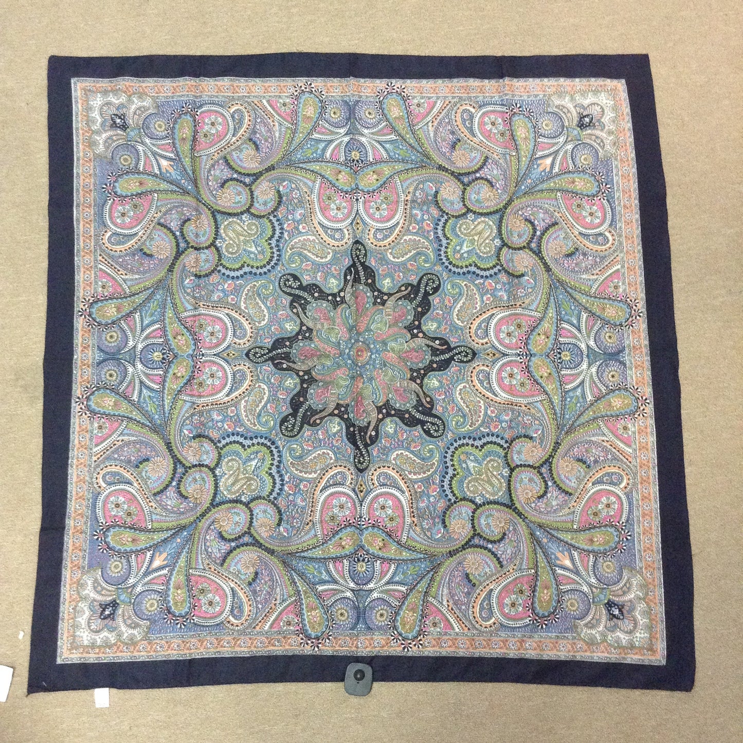 Paisley Silk Square Scarf - HalfMoonMusic