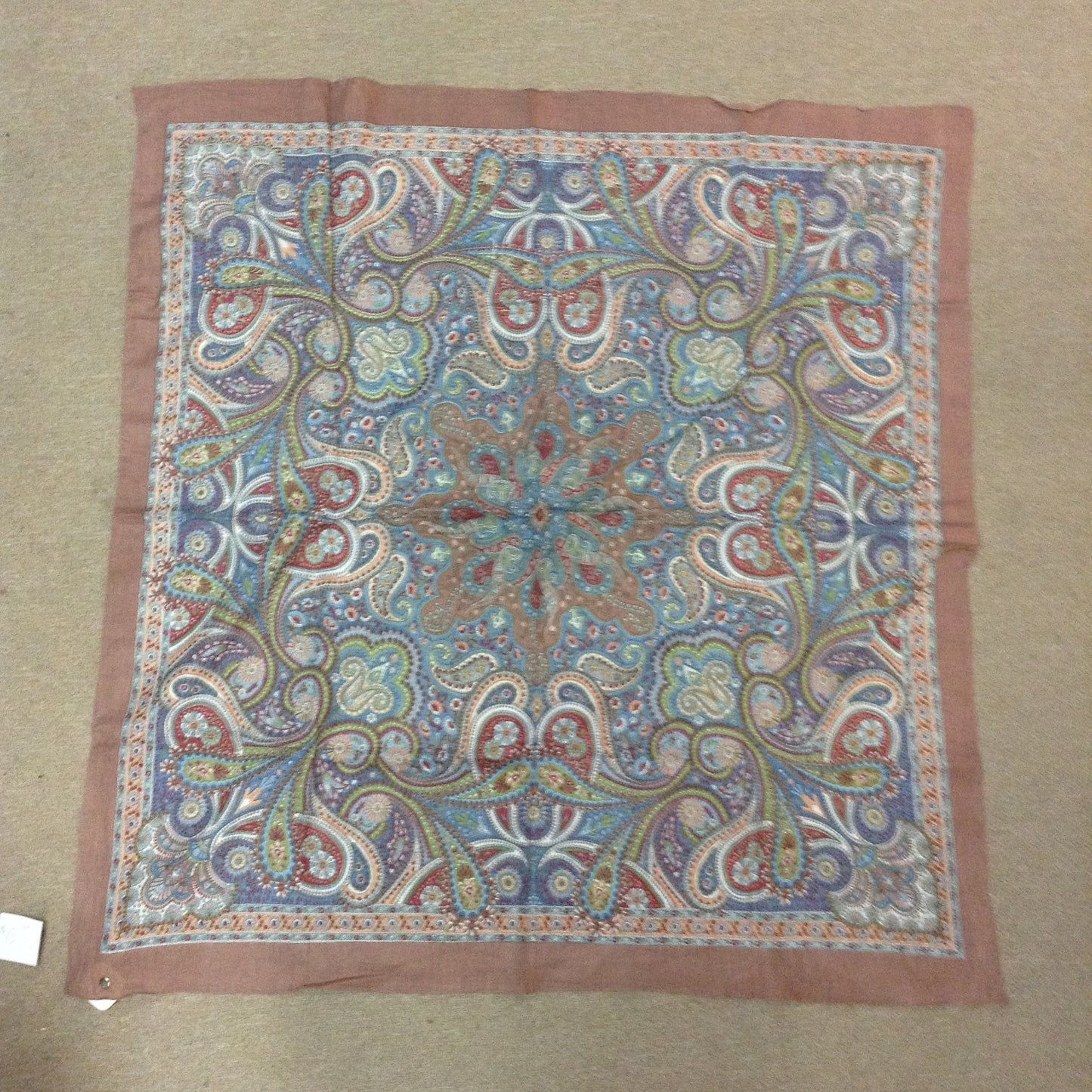 Paisley Silk Square Scarf - HalfMoonMusic