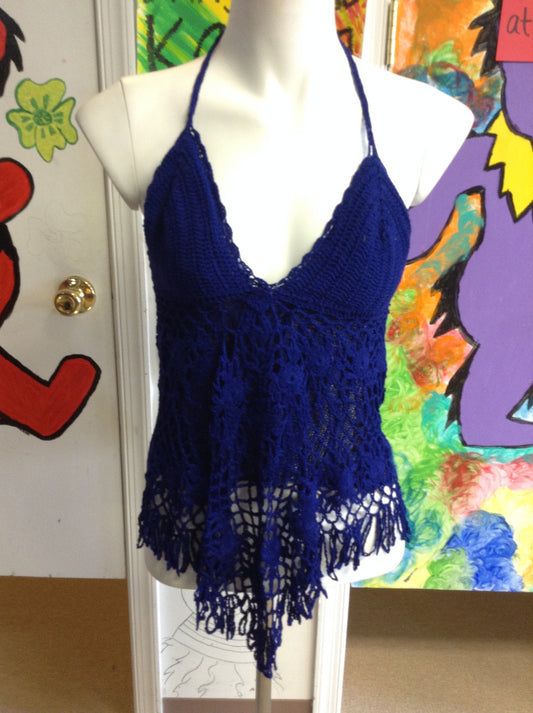 Summer of Love Crochet Halter Top - HalfMoonMusic