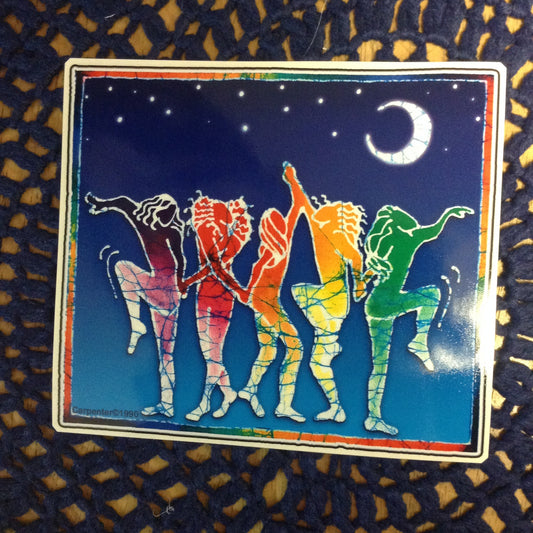 Rainbow Dancer Sticker - HalfMoonMusic