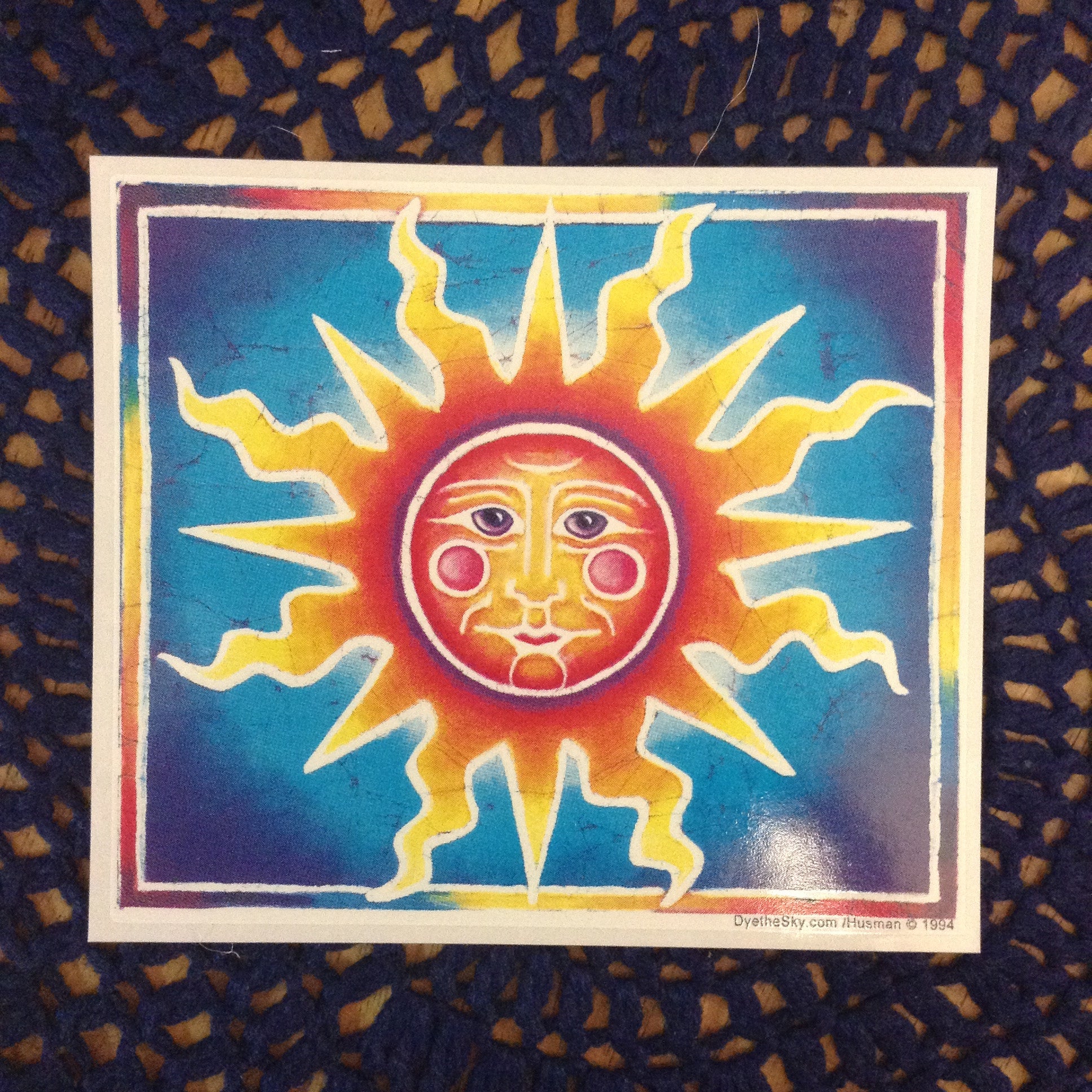 Batik Sun Sticker - HalfMoonMusic
