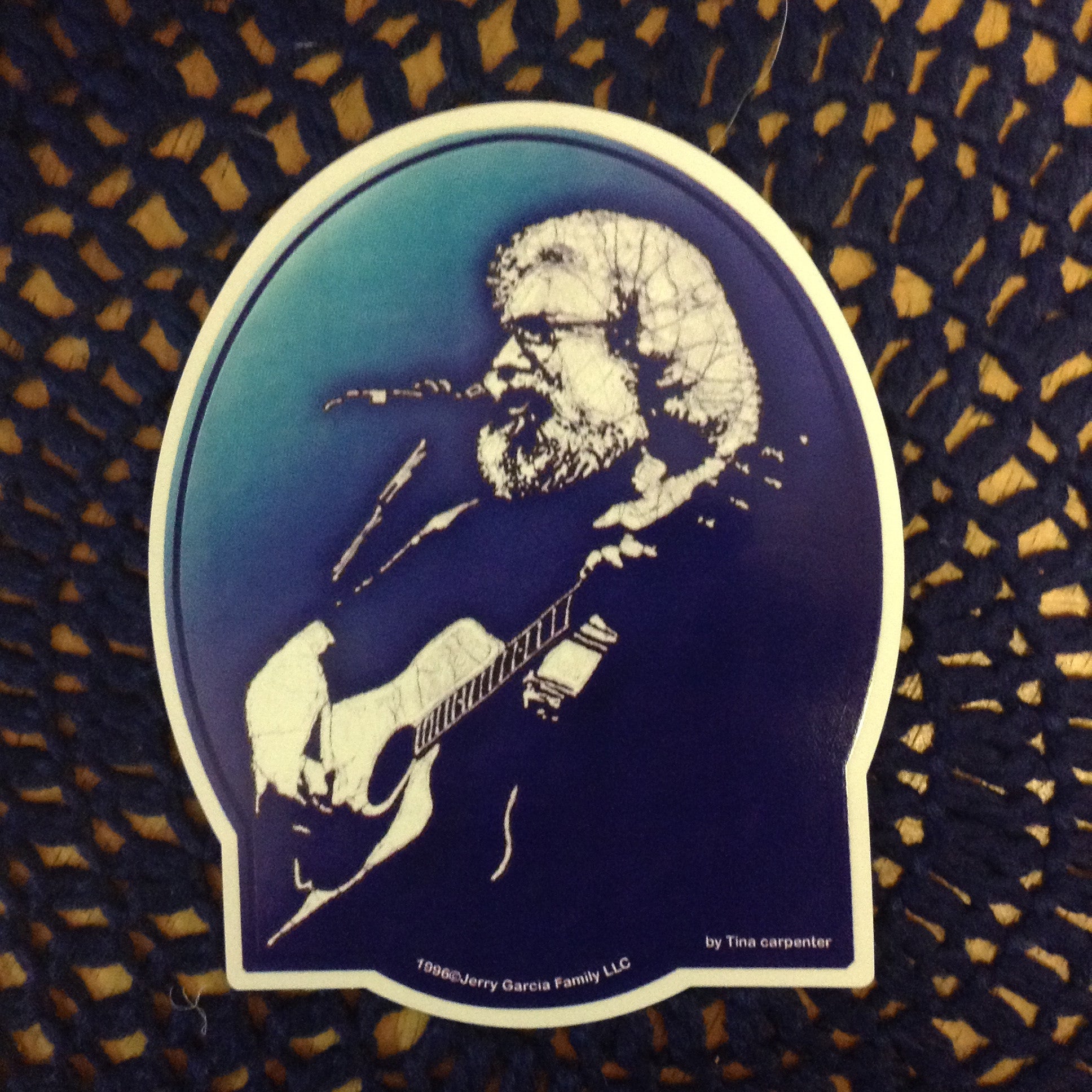 Jerry Garcia Acoustic Sticker - HalfMoonMusic