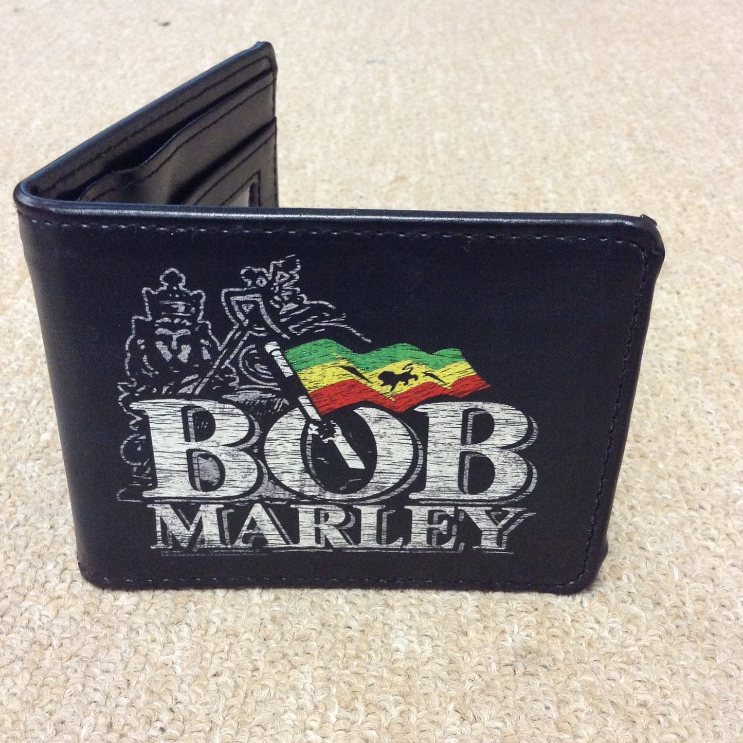 Bob Marley Rasta Flag Bi-Fold Wallet - HalfMoonMusic