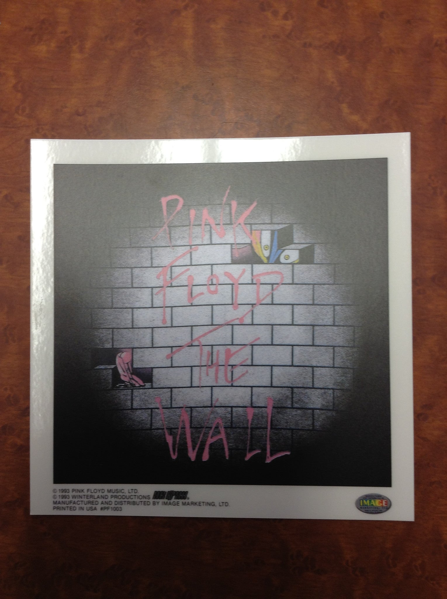 Pink Floyd Bricks Static Sticker - HalfMoonMusic