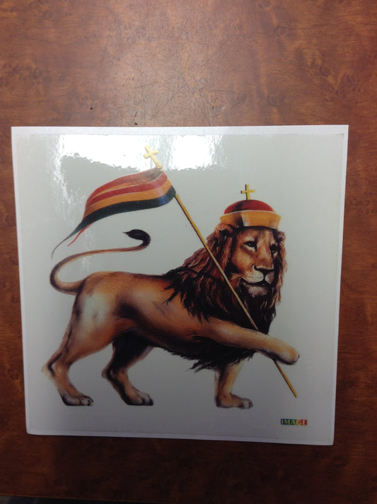 Lion Of Judah Sticker - HalfMoonMusic